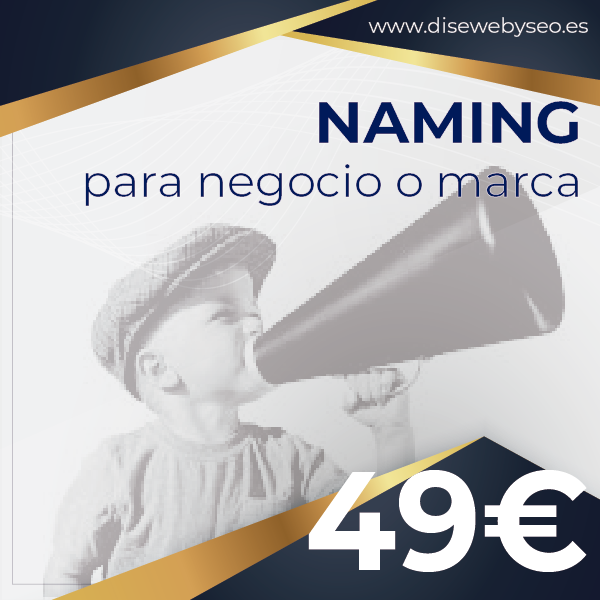 namin de negocio o marca en DISEWEBYSEO